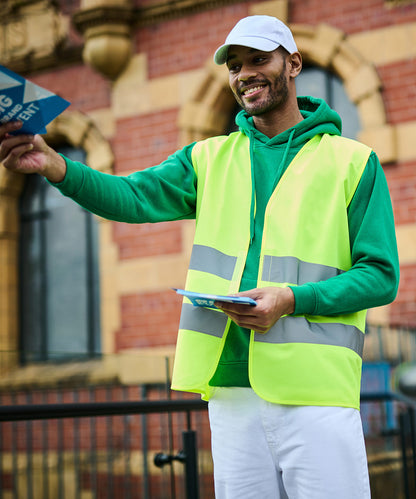 Tryck din logga på Skyddsvästar från Regatta High Visibility - Anpassa Pro hi-vis Linne med två band och enkelt tryck i färgen för företag, föreningar och privatpersoner