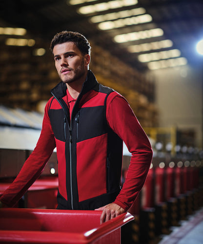 Tryck din logga på Termovästar från Regatta Professional - Anpassa E-Volve unisex 2-lagers softshell-värmare för hela kroppen i färgen för företag, föreningar och privatpersoner