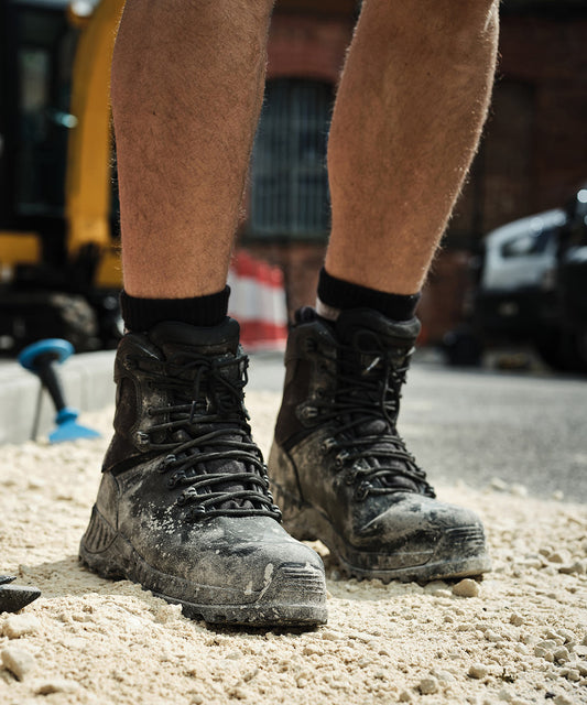 Tryck din logga på Stövlar från Regatta Safety Footwear - Anpassa (RG575) Basestone S3 vattentäta säkerhetsstövlar i färgen för företag, föreningar och privatpersoner