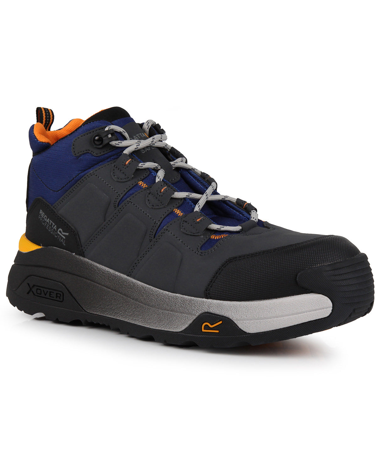 Tryck din logga på Stövlar från Regatta Safety Footwear - Anpassa (RG576) Hyperfort S1P X-over metallfria säkerhetsvandrare i färgen Mellanblå för företag, föreningar och privatpersoner