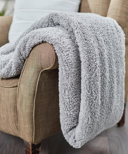 Tryck din logga på Filtar från Ribbon - Anpassa The Ribbon teddybjörn tygpläd i färgen för företag, föreningar och privatpersoner