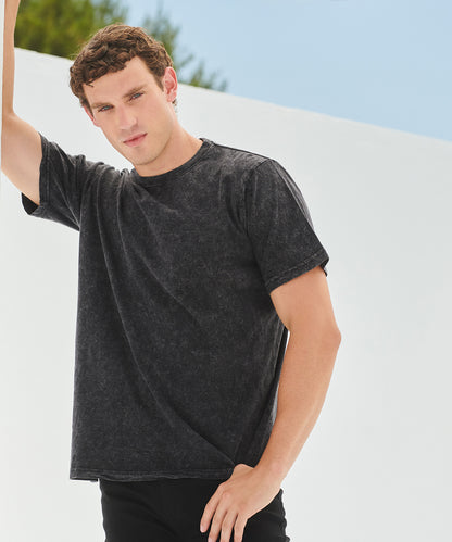 Tryck din logga på T-shirts från SF - Anpassa Unisex tvättad band T i färgen för företag, föreningar och privatpersoner