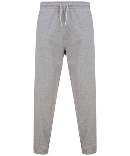 Tryck din logga på Mjukisbyxor från SF - Anpassa Unisex hållbara modejoggers med mudd i färgen Ljunggrå för företag, föreningar och privatpersoner