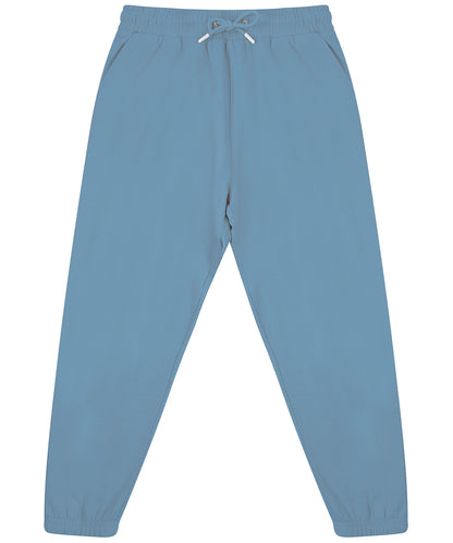 Tryck din logga på Mjukisbyxor från SF - Anpassa Unisex hållbara modejoggers med mudd i färgen Mellanblå för företag, föreningar och privatpersoner