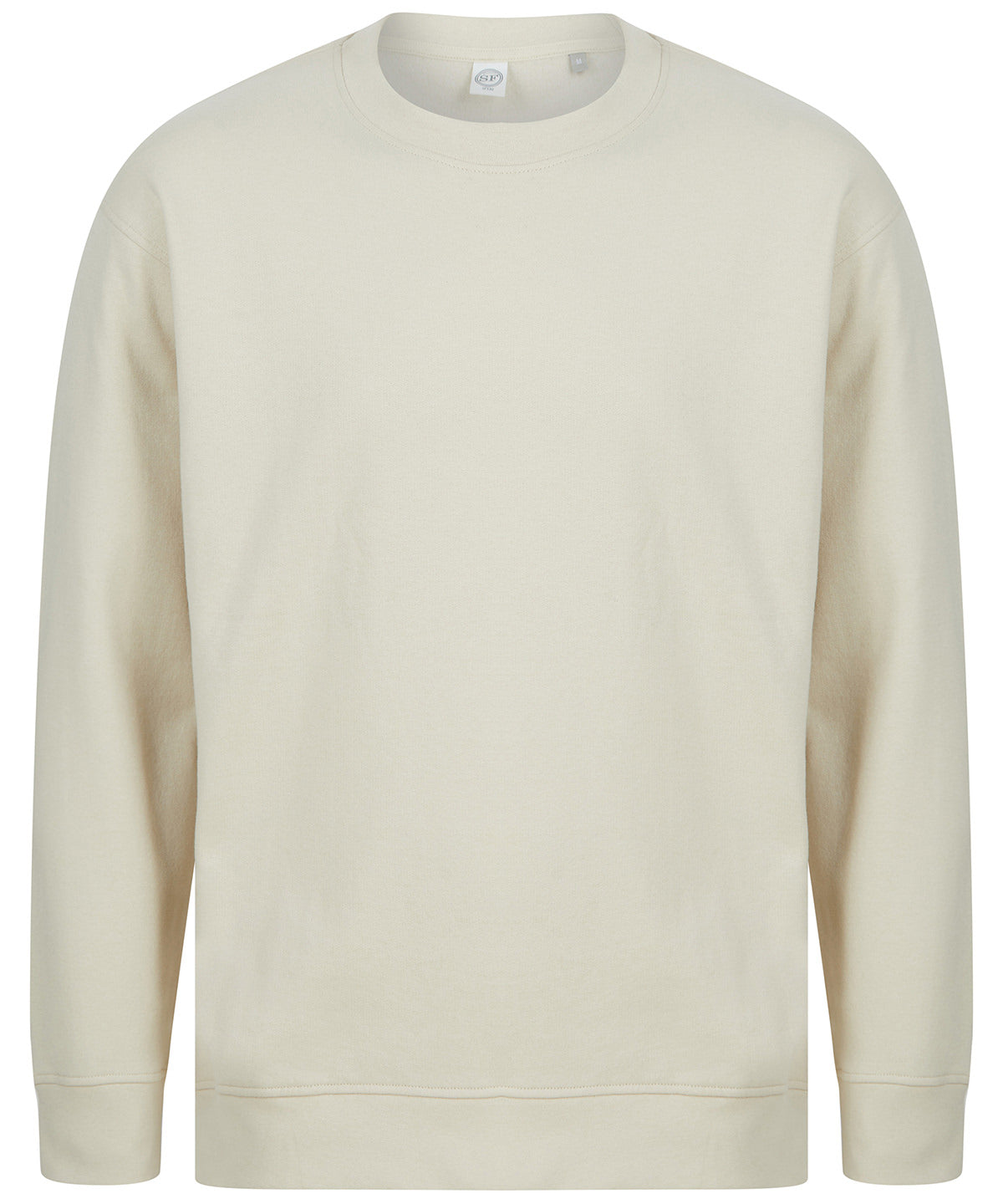 Tryck din logga på Sweatshirts från SF - Anpassa (SF530) Unisex sweatshirt med hållbart mode i färgen Naturligt för företag, föreningar och privatpersoner