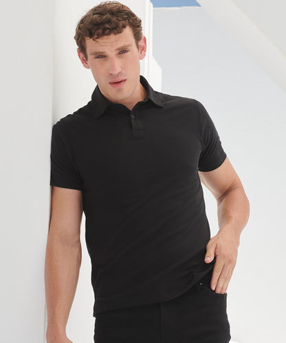 Tryck din logga på Piké från SF - Anpassa Kortärmad Piké i stretch i färgen för företag, föreningar och privatpersoner