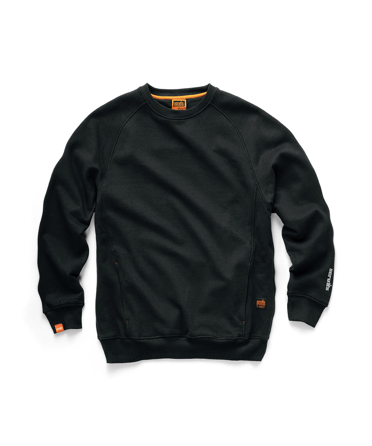 Tryck din logga på Sweatshirts från Scruffs - Anpassa (SH002) Sweatshirt för Eco Worker i färgen Svart för företag, föreningar och privatpersoner