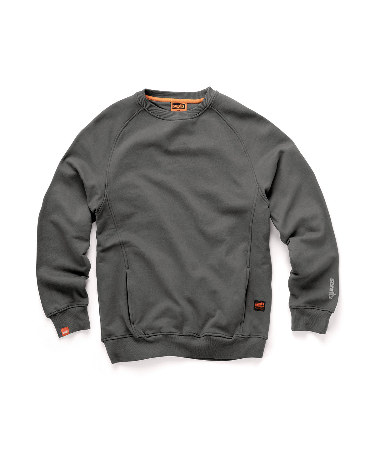 Tryck din logga på Sweatshirts från Scruffs - Anpassa (SH002) Sweatshirt för Eco Worker i färgen Mörkgrå för företag, föreningar och privatpersoner