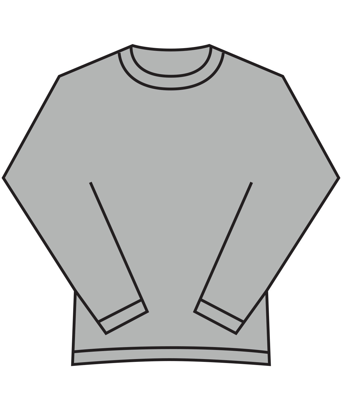 Tryck din logga på Sweatshirts från Fruit of the Loom - Anpassa (SS240) Sweatshirt i supercotton i färgen Ljunggrå för företag, föreningar och privatpersoner