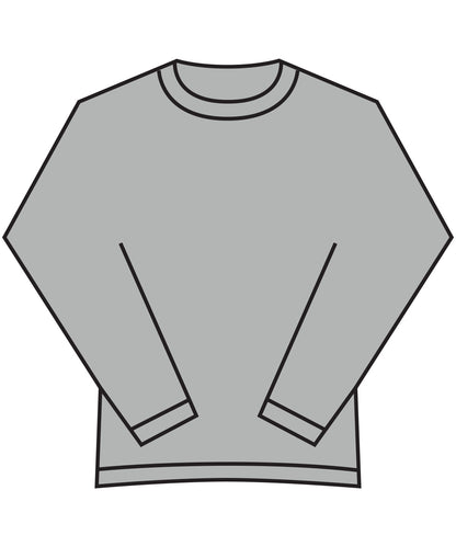 Tryck din logga på Sweatshirts från Fruit of the Loom - Anpassa Sweatshirt i supercotton i färgen Ljunggrå för företag, föreningar och privatpersoner