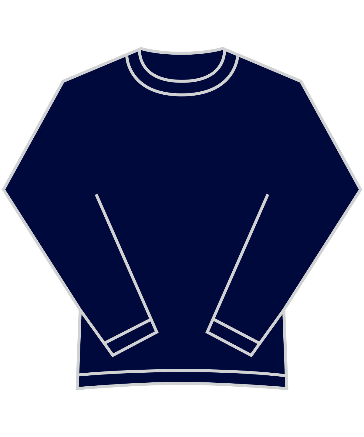 Tryck din logga på Sweatshirts från Fruit of the Loom - Anpassa Sweatshirt i supercotton i färgen Marinblå för företag, föreningar och privatpersoner