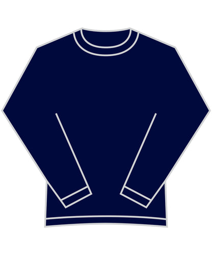 Tryck din logga på Sweatshirts från Fruit of the Loom - Anpassa Sweatshirt i supercotton i färgen Marinblå för företag, föreningar och privatpersoner