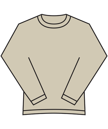 Tryck din logga på Sweatshirts från Fruit of the Loom - Anpassa Sweatshirt i supercotton i färgen Naturligt för företag, föreningar och privatpersoner