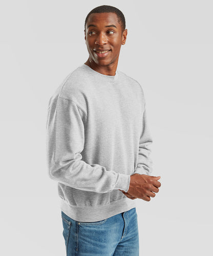 Tryck din logga på Sweatshirts från Fruit of the Loom - Anpassa Sweatshirt i supercotton i färgen för företag, föreningar och privatpersoner