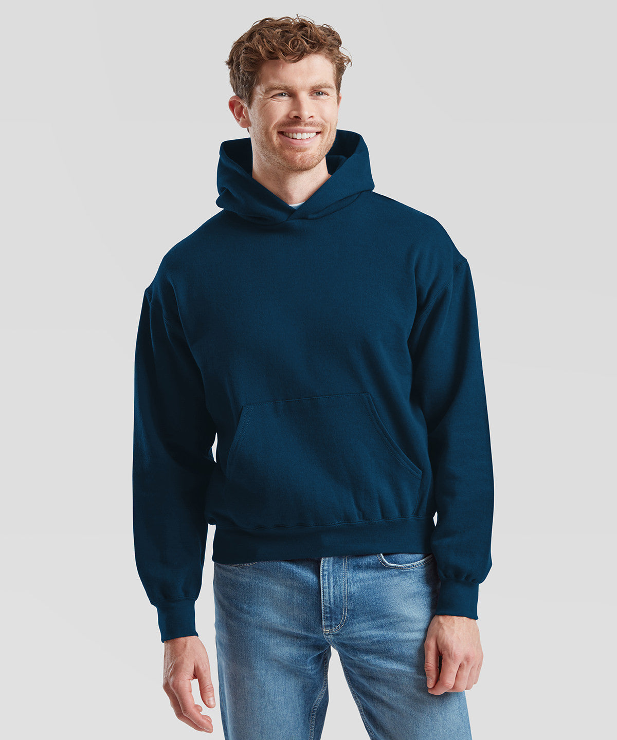 Tryck din logga på Hoodies från Fruit of the Loom - Anpassa (SS241) Sweatshirt med huva i supercotton i färgen för företag, föreningar och privatpersoner