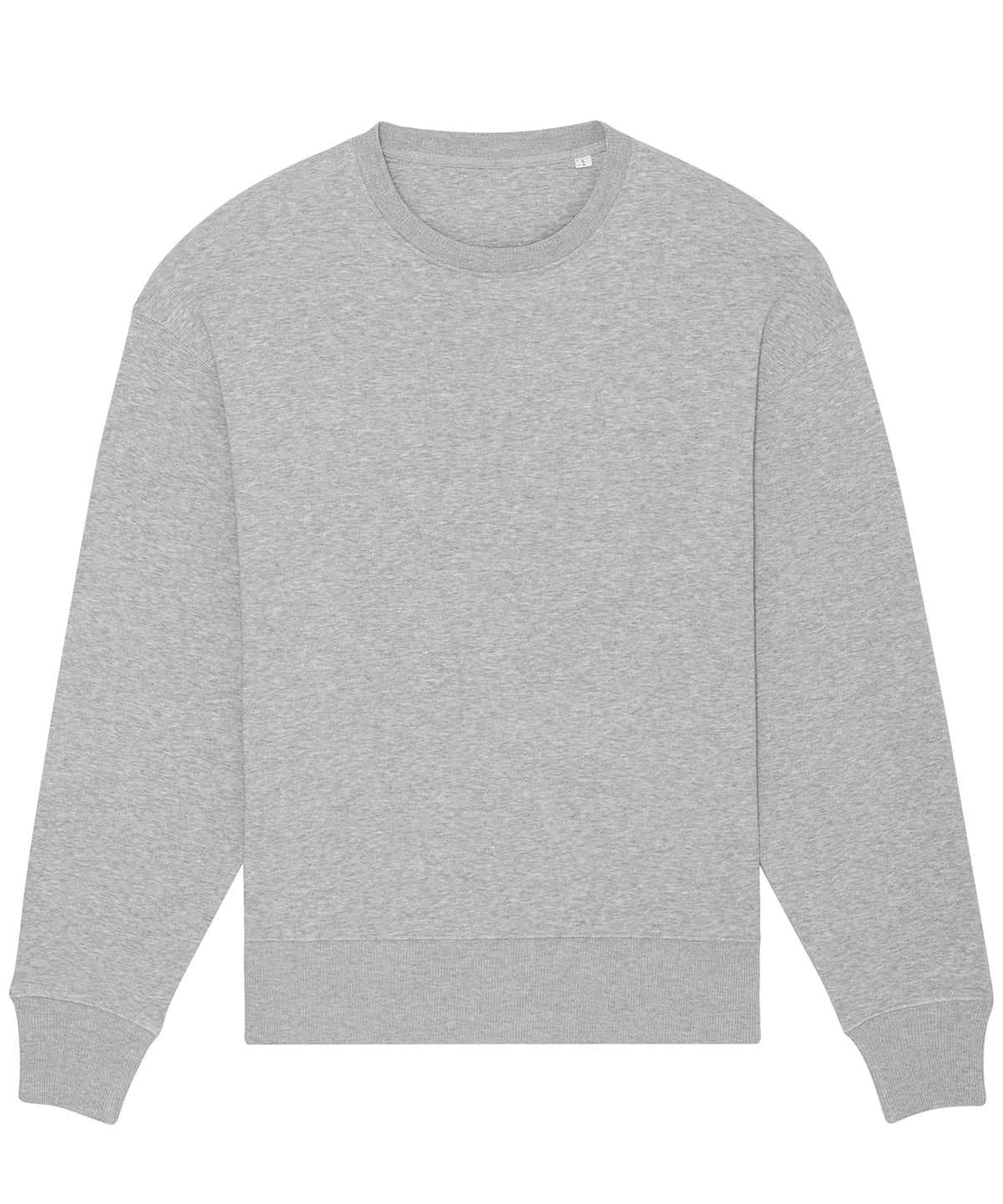 Tryck din logga på Sweatshirts från Stanley/Stella - Anpassa (SX108) Radder överdimensionerad borstad crewneck i färgen Ljunggrå för företag, föreningar och privatpersoner