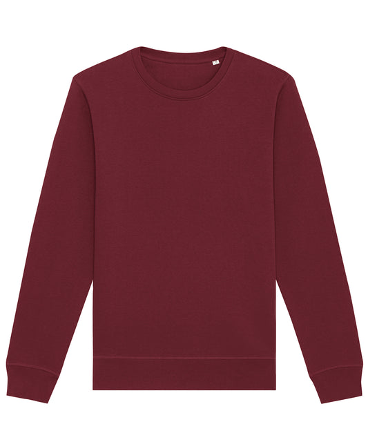 Tryck din logga på Sweatshirts från Stanley/Stella - Anpassa (2SX137) Roller unisex sweatshirt med rund hals i färgen Burgundy 5XL för företag, föreningar och privatpersoner