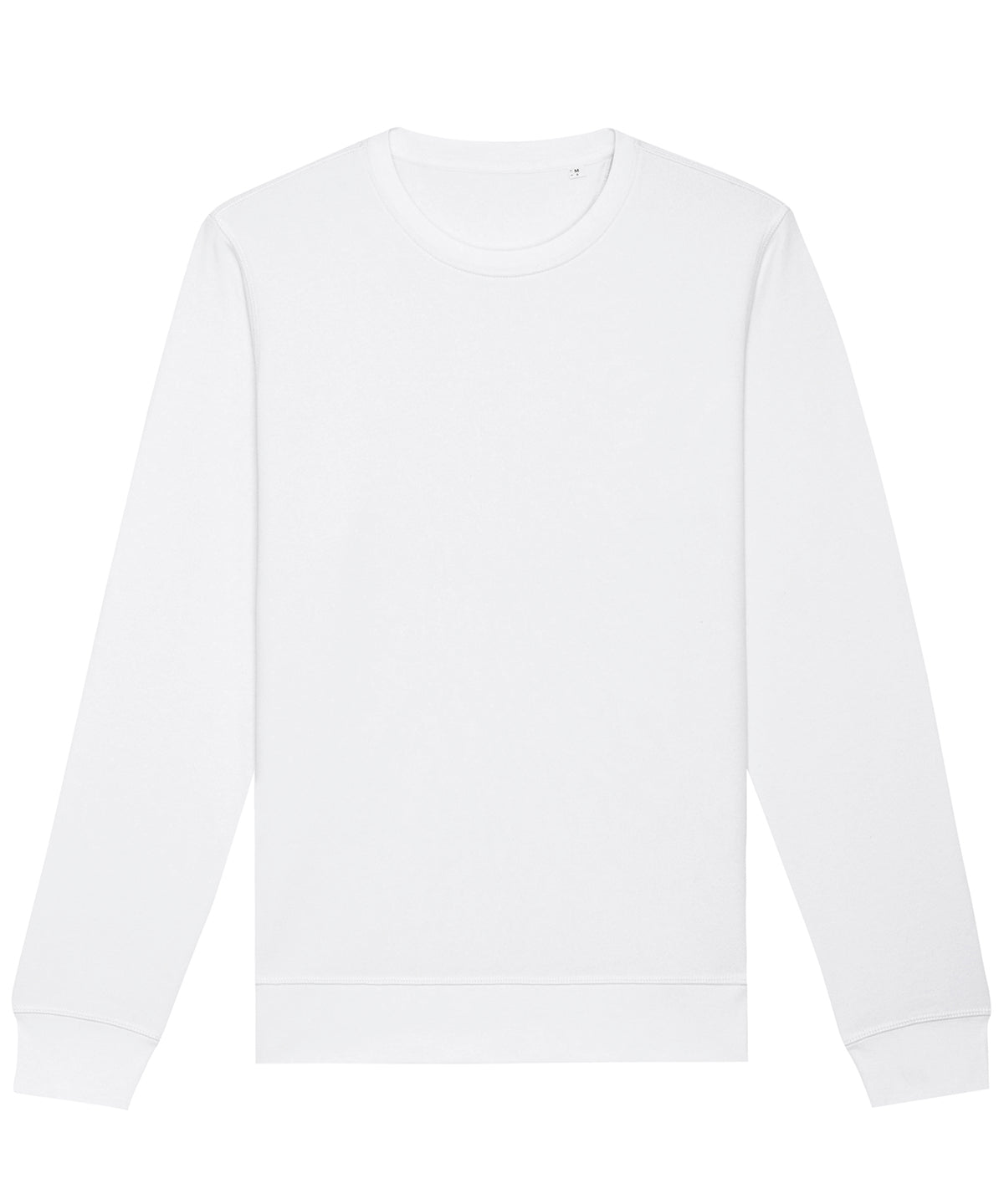 Tryck din logga på Sweatshirts från Stanley/Stella - Anpassa (4SX137) Roller unisex sweatshirt med rund hals i färgen Vit för företag, föreningar och privatpersoner