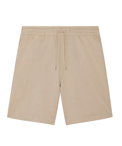 Tryck din logga på Shorts från Stanley/Stella - Anpassa Unisex Boarder dry joggershorts i färgen Ljusbrun för företag, föreningar och privatpersoner