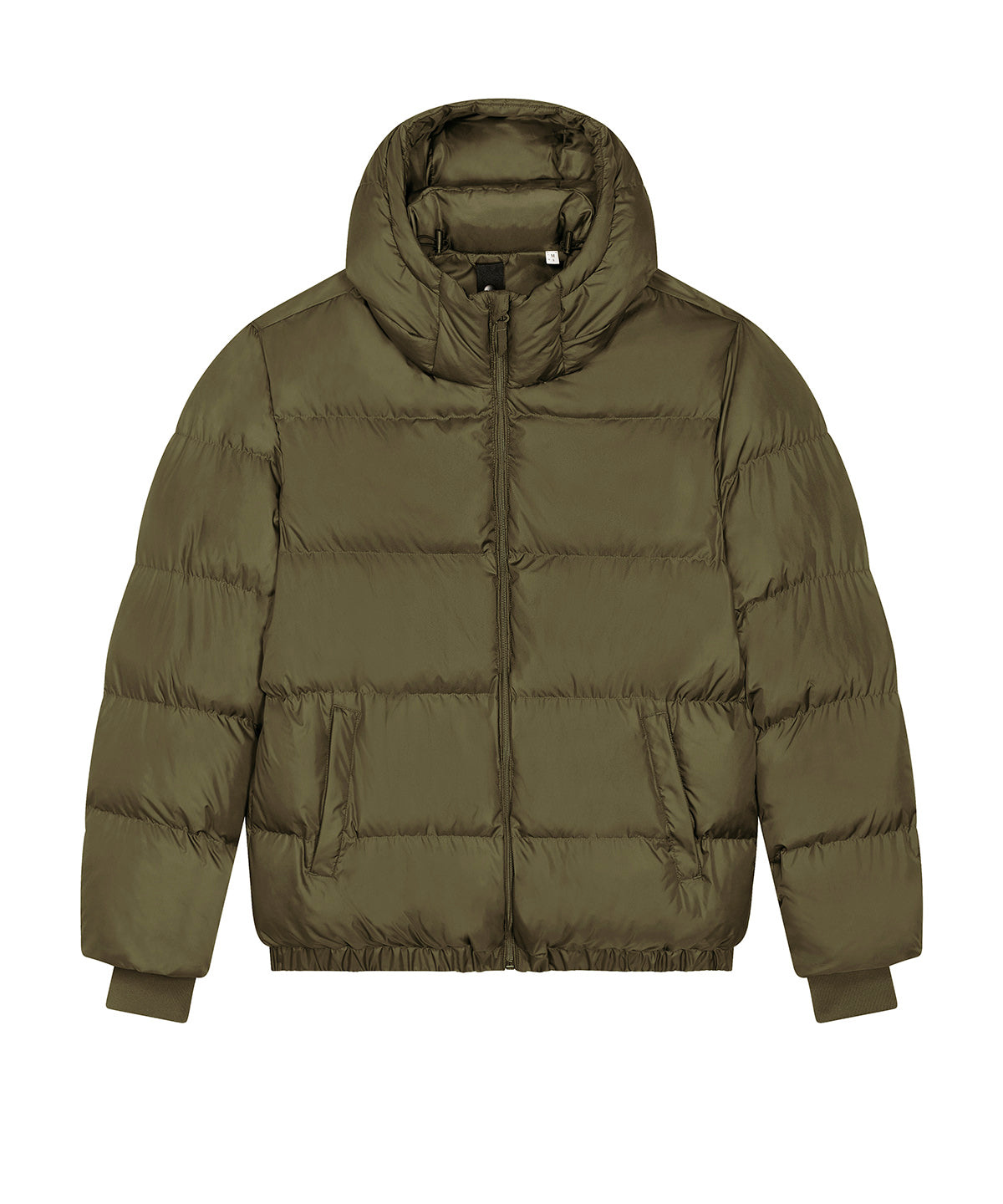 Tryck din logga på Jackor från Stanley/Stella - Anpassa (SX203) Unisex Pufferjacka i oversize-modell i färgen Khaki för företag, föreningar och privatpersoner