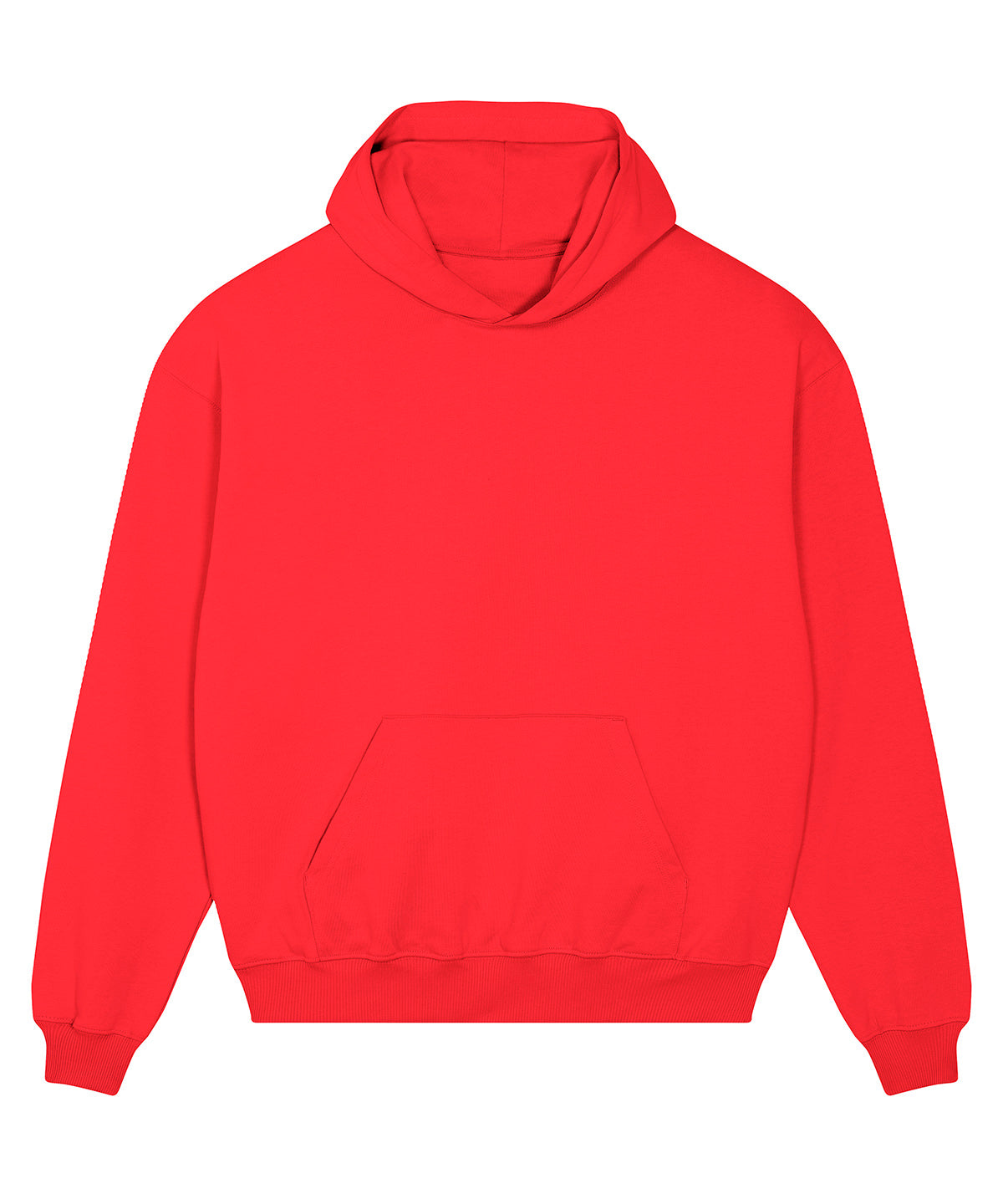 Tryck din logga på Hoodies från Stanley/Stella - Anpassa (SX217) Unisex Cooper dry hoodie sweatshirt i färgen Mellan röd för företag, föreningar och privatpersoner