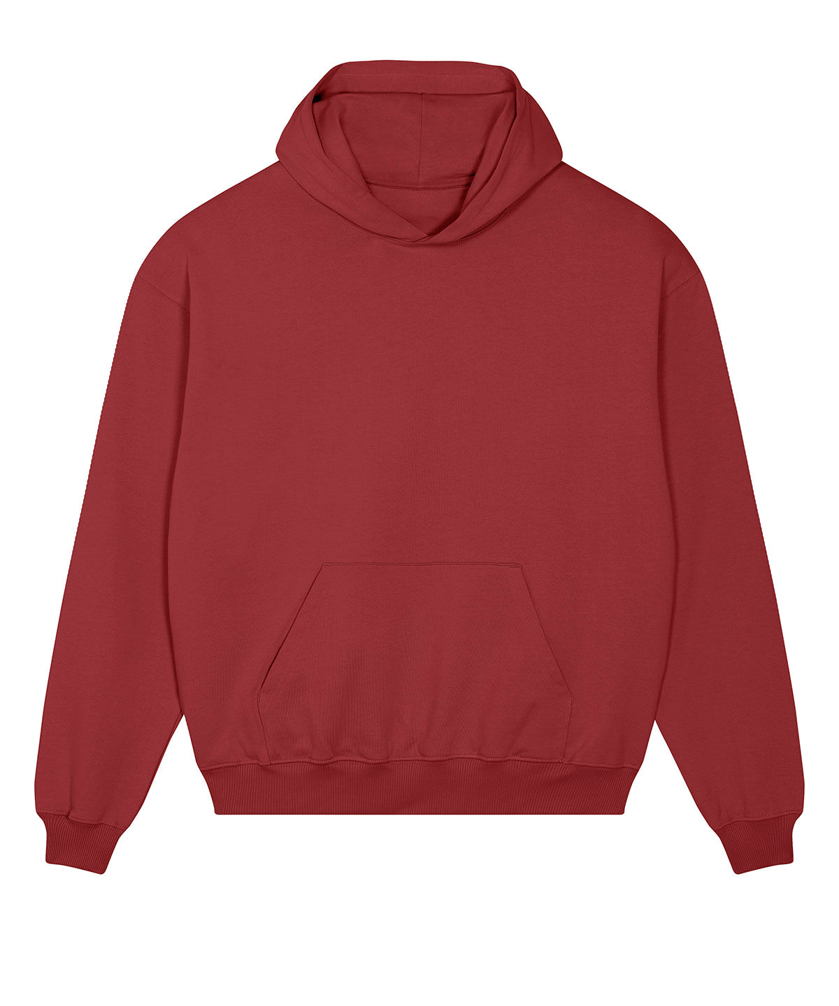 Tryck din logga på Hoodies från Stanley/Stella - Anpassa Unisex Cooper dry hoodie sweatshirt i färgen Mörkröd för företag, föreningar och privatpersoner