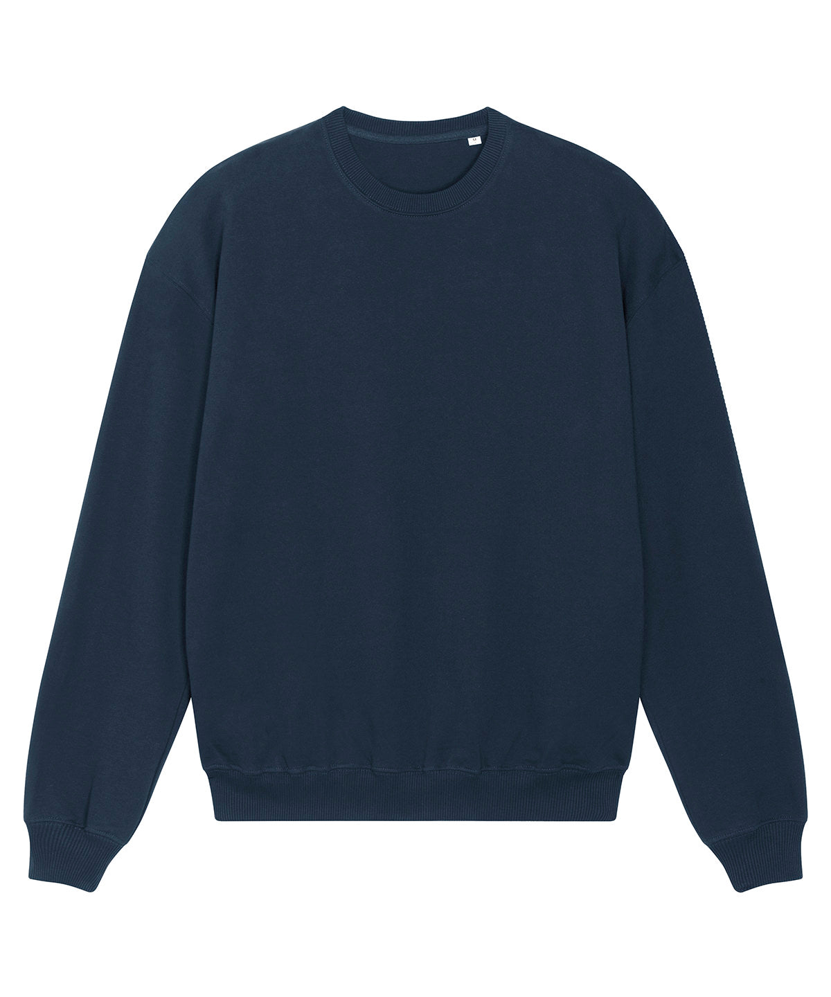 Tryck din logga på Sweatshirts från Stanley/Stella - Anpassa (SX218) Unisex Ledger dry sweatshirt i färgen Marinblå för företag, föreningar och privatpersoner