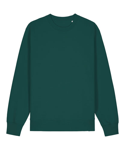 Tryck din logga på Sweatshirts från Stanley/Stella - Anpassa Unisex Changer 2.0 ikonisk sweatshirt med rund hals i färgen Djup grön för företag, föreningar och privatpersoner