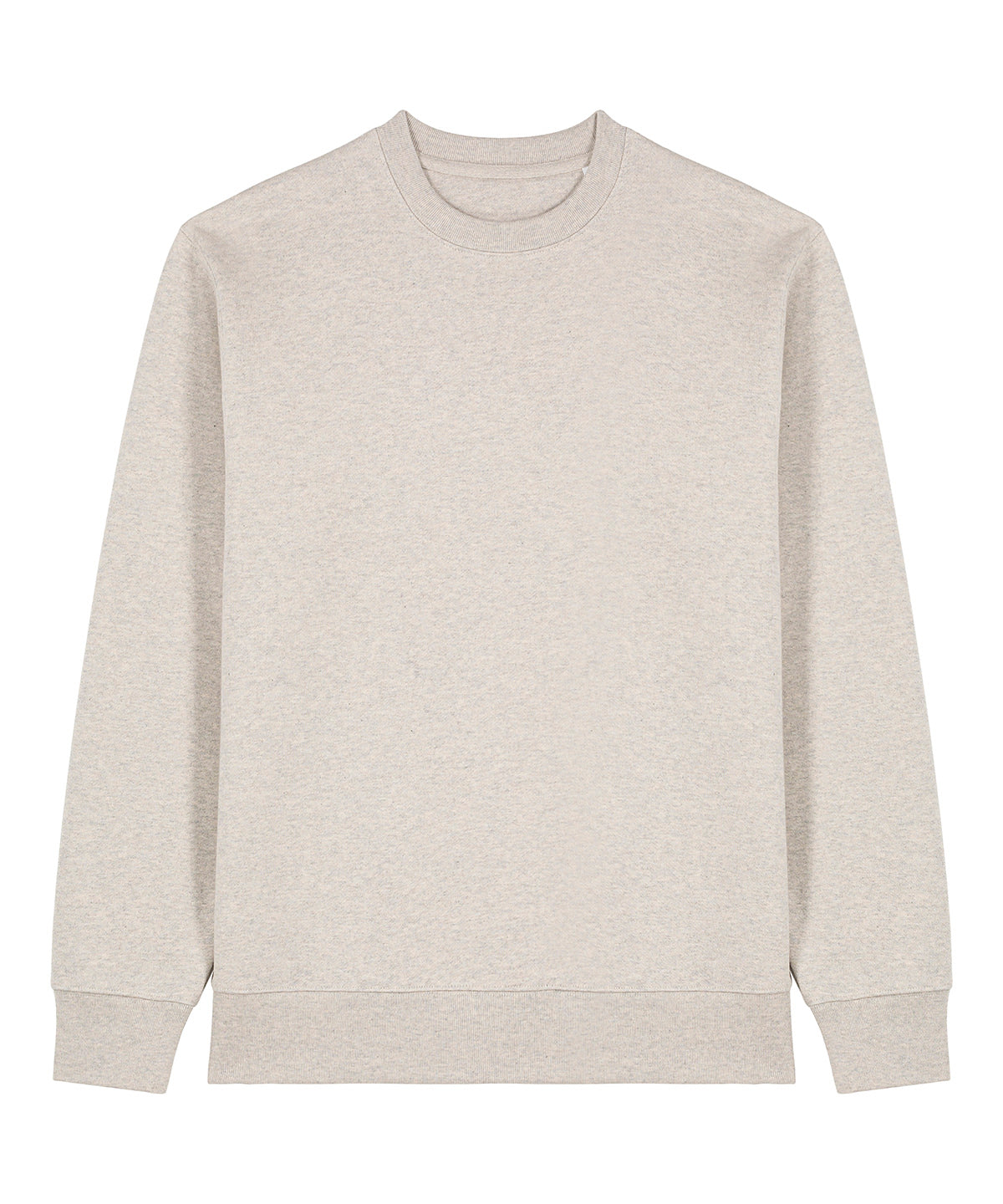 Tryck din logga på Sweatshirts från Stanley/Stella - Anpassa Unisex Changer 2.0 ikonisk sweatshirt med rund hals i färgen Ljusgrå för företag, föreningar och privatpersoner