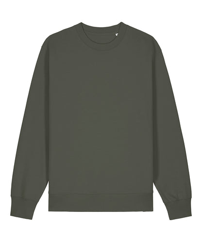 Tryck din logga på Sweatshirts från Stanley/Stella - Anpassa Unisex Changer 2.0 ikonisk sweatshirt med rund hals i färgen Khaki för företag, föreningar och privatpersoner