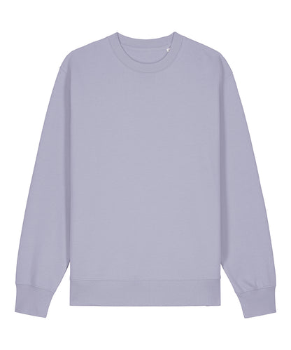Tryck din logga på Sweatshirts från Stanley/Stella - Anpassa Unisex Changer 2.0 ikonisk sweatshirt med rund hals i färgen Ljus lila för företag, föreningar och privatpersoner