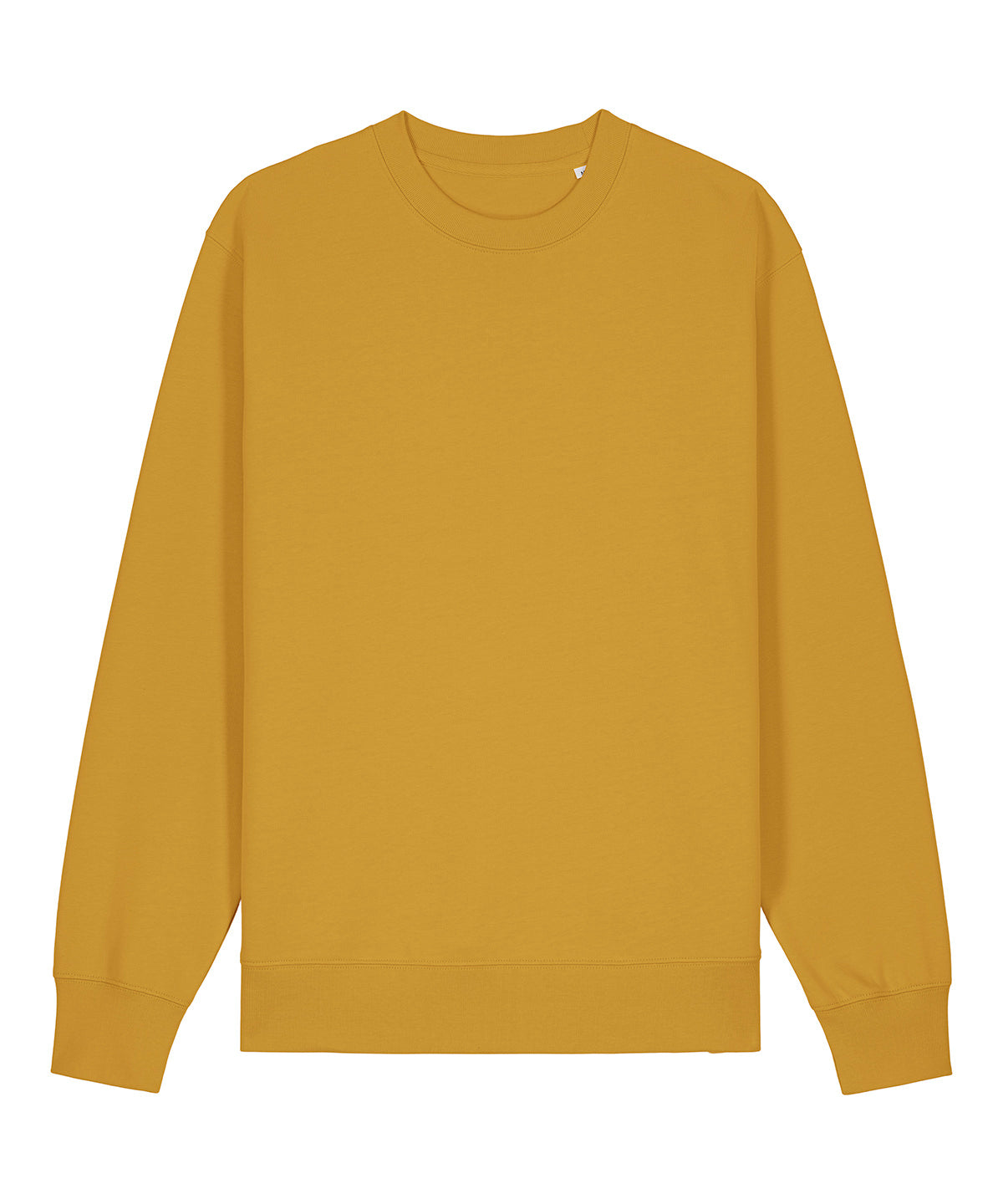 Tryck din logga på Sweatshirts från Stanley/Stella - Anpassa Unisex Changer 2.0 ikonisk sweatshirt med rund hals i färgen Mörkgul för företag, föreningar och privatpersoner