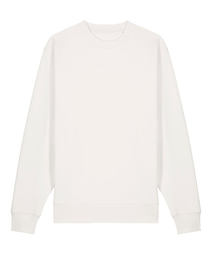 Tryck din logga på Sweatshirts från Stanley/Stella - Anpassa Unisex Changer 2.0 ikonisk sweatshirt med rund hals i färgen Off Vit för företag, föreningar och privatpersoner