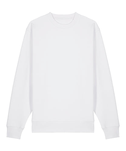 Tryck din logga på Sweatshirts från Stanley/Stella - Anpassa Unisex Changer 2.0 ikonisk sweatshirt med rund hals i färgen Vit för företag, föreningar och privatpersoner