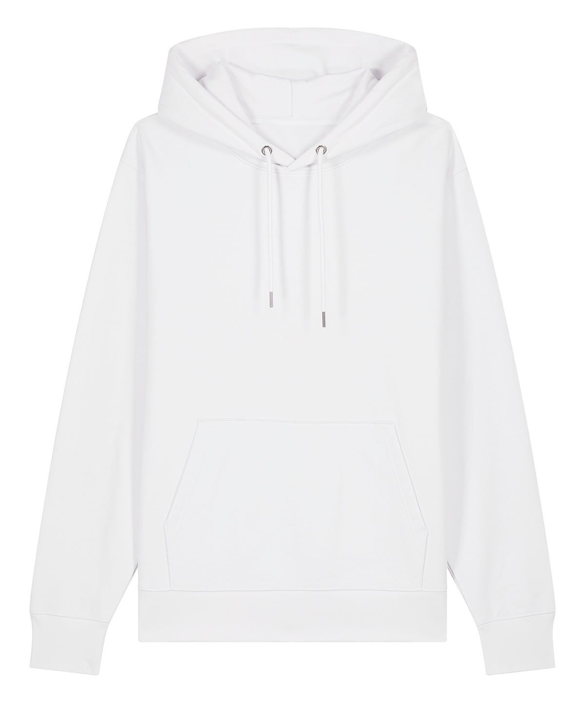 Tryck din logga på Hoodies från Stanley/Stella - Anpassa (4SX705) Unisex Cruiser 2.0 ikonisk huvtröja med sweatshirt i färgen Vit för företag, föreningar och privatpersoner