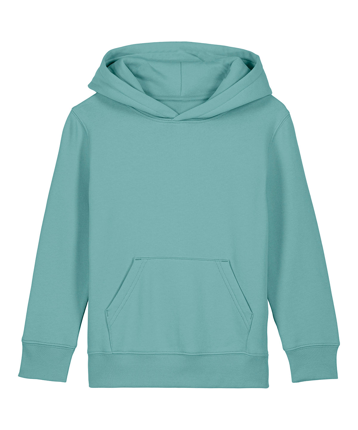 Tryck din logga på Hoodies från Stanley/Stella - Anpassa (3SX706) Barn Mini Cruiser 2.0 ikonisk huvtröja sweatshirt i färgen Ljusblå för företag, föreningar och privatpersoner