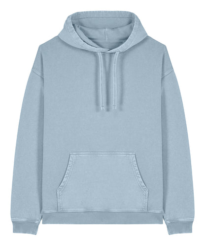 Tryck din logga på Hoodies från Stanley/Stella - Anpassa Slammer 2.0 Vintage i färgen Mellanblå för företag, föreningar och privatpersoner