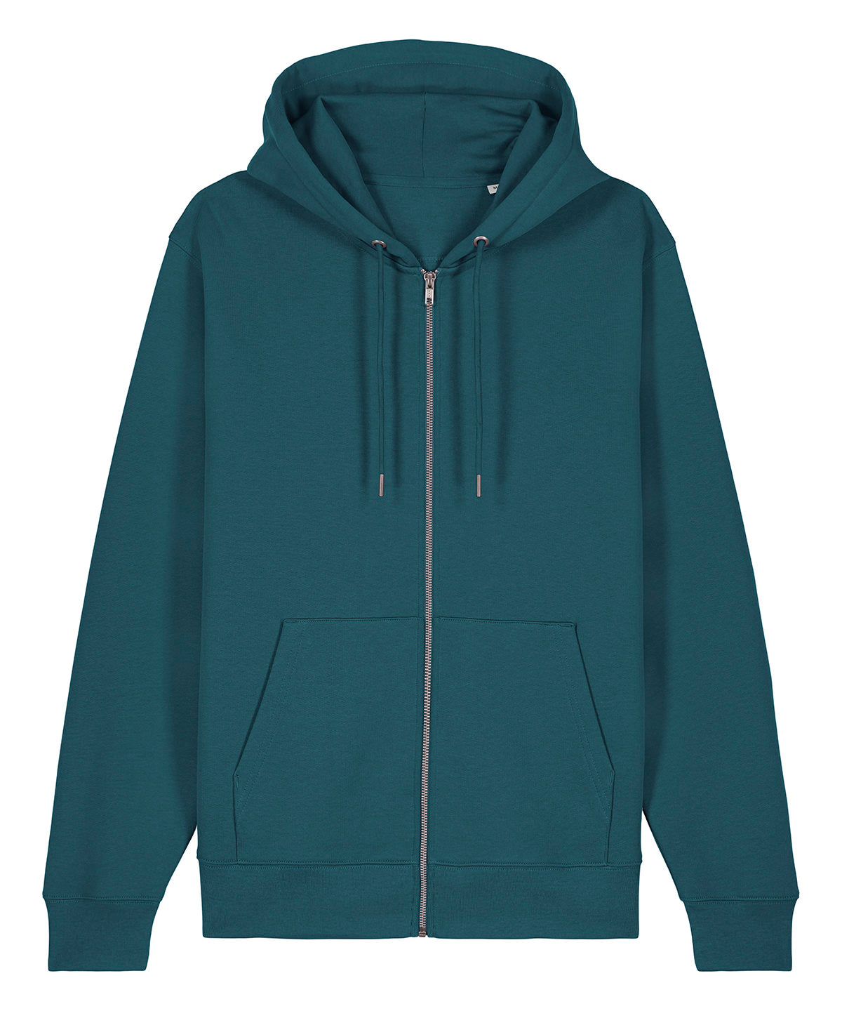 Tryck din logga på Hoodies från Stanley/Stella - Anpassa (2SX712) Unisex Cultivator 2.0 ikonisk huvtröja med genomgående dragkedja och sweatshirt i färgen Teal för företag, föreningar och privatpersoner