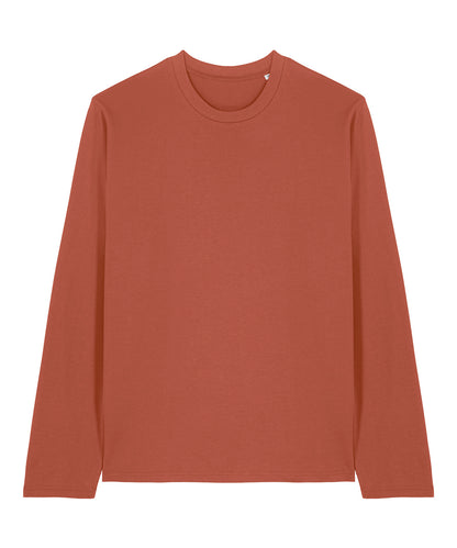 Tryck din logga på T-shirts från Stanley/Stella - Anpassa Creator 2.0 långärmad i färgen Mellanbrun för företag, föreningar och privatpersoner