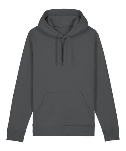 Tryck din logga på Hoodies från Stanley/Stella - Anpassa Unisex Drummer 2.0 huvtröja i färgen Mörkgrå för företag, föreningar och privatpersoner