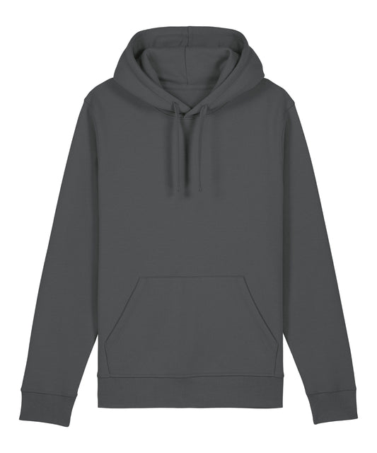 Tryck din logga på Hoodies från Stanley/Stella - Anpassa (SX789) Unisex Drummer 2.0 huvtröja i färgen Mörkgrå för företag, föreningar och privatpersoner