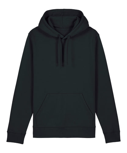 Tryck din logga på Hoodies från Stanley/Stella - Anpassa Unisex Drummer 2.0 huvtröja i färgen Svart för företag, föreningar och privatpersoner