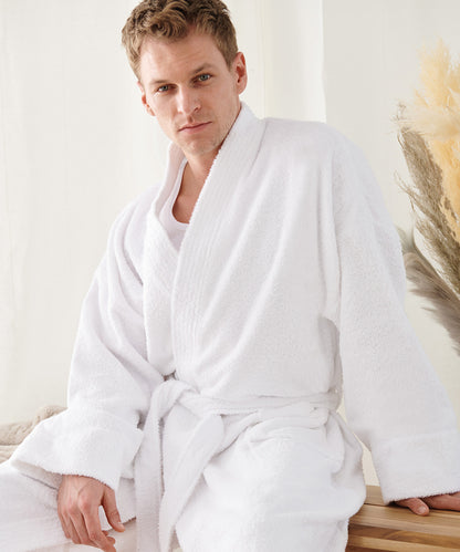 Tryck din logga på Badrockar från Towel City - Anpassa Kimono morgonrock i färgen för företag, föreningar och privatpersoner