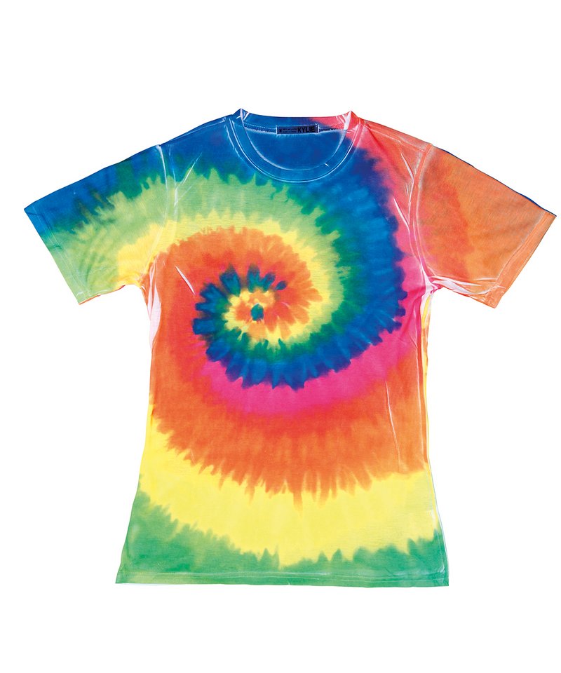 Tryck din logga på T-shirts från Färgtone - Anpassa (TD21M) Sublimerad regnbågsfärgad T-tröja för damer i färgen Tie-Dye XL för företag, föreningar och privatpersoner