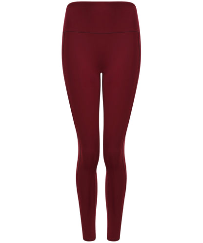 Tryck din logga på Leggings från Tombo - Anpassa Legging med kärnfickor i färgen Burgundy för företag, föreningar och privatpersoner