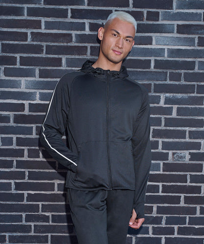 Tryck din logga på Hoodies från Tombo - Anpassa Huvtröja med reflekterande tejp i färgen för företag, föreningar och privatpersoner