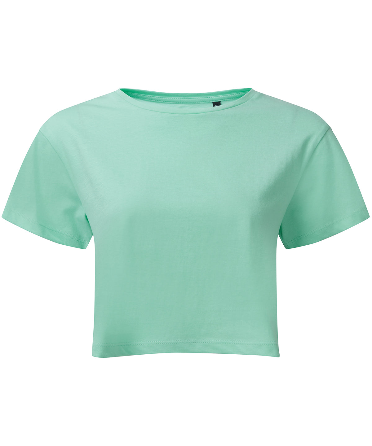 Tryck din logga på T-shirts från TriDri - Anpassa (TR019) TriDri crop top för damer i färgen Mint för företag, föreningar och privatpersoner