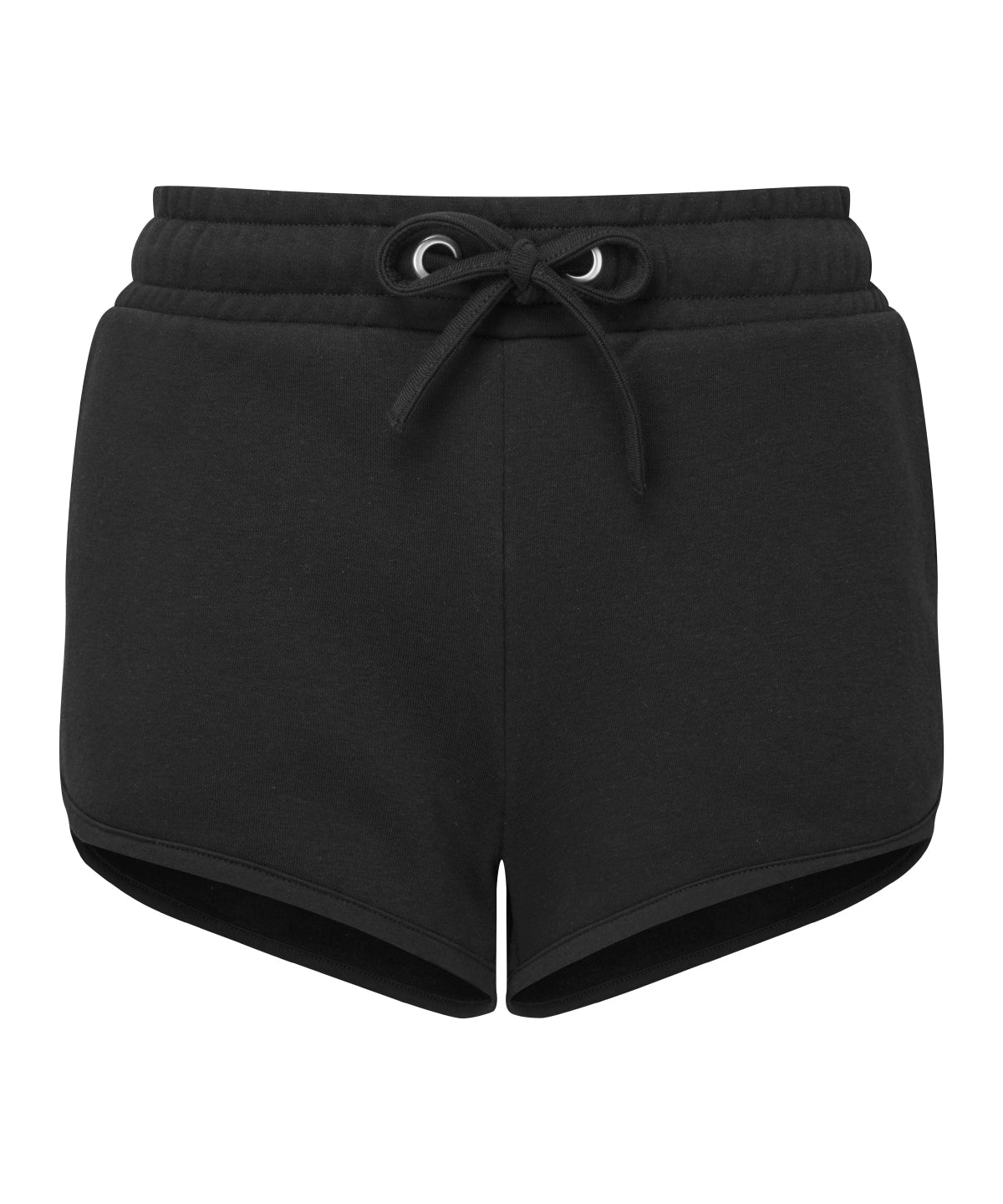 Tryck din logga på Shorts från TriDri - Anpassa (TR063) Dam TriDri återvunnen retro joggingshorts i färgen Svart för företag, föreningar och privatpersoner