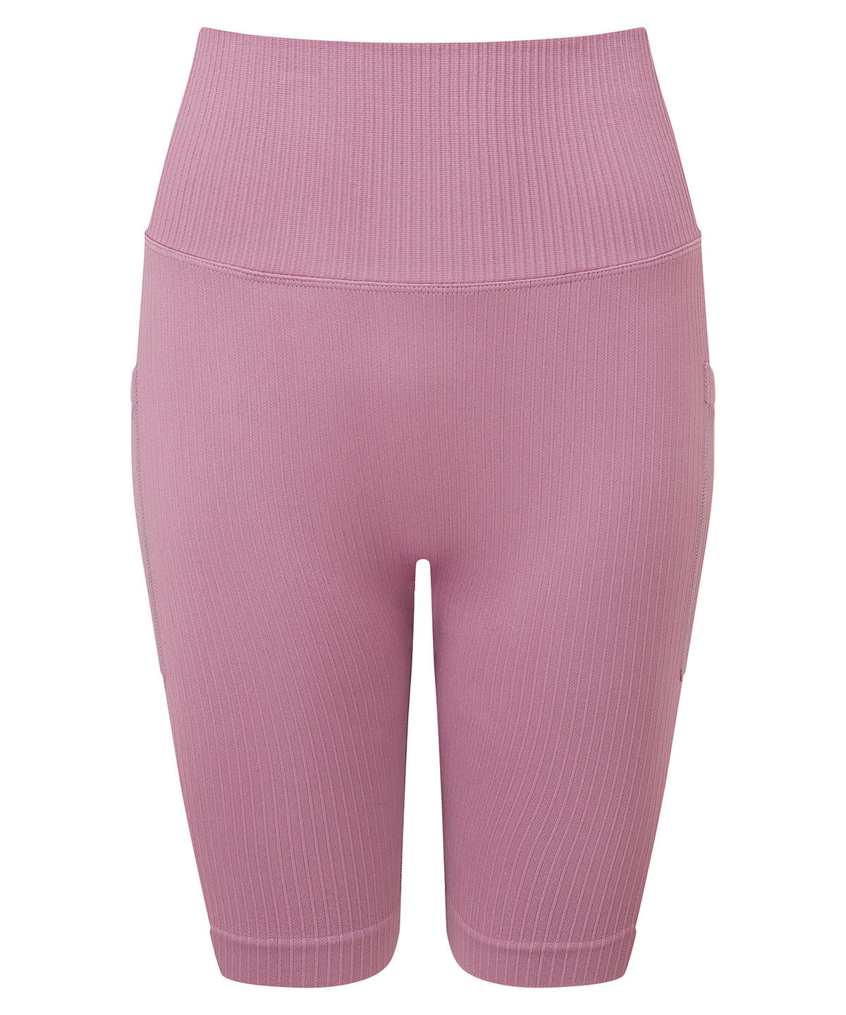 Tryck din logga på Shorts från TriDri - Anpassa TriDri ribbade sömlösa '3D Figursydd' cykelbyxor för damer i färgen Ljus lila för företag, föreningar och privatpersoner