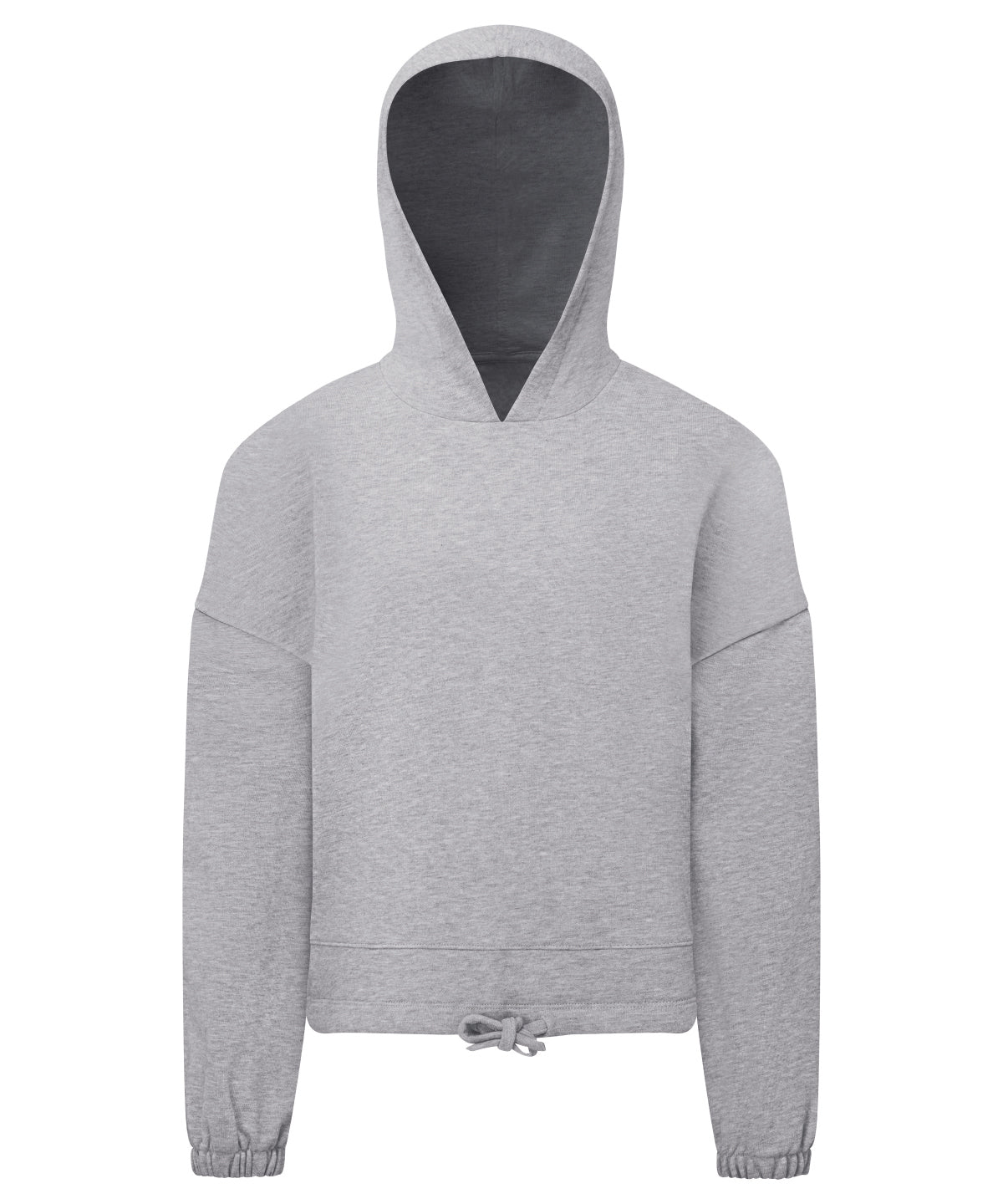 Tryck din logga på Hoodies från TriDri - Anpassa (TR85B) Barn TriDri återvunnen cropped oversize hoodie i färgen Ljunggrå för företag, föreningar och privatpersoner